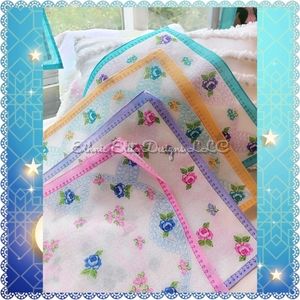 New Set of 4 Vintage designed Handkerchief